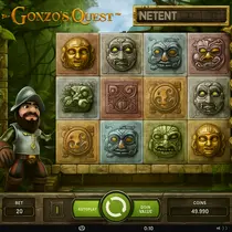 CrownSlots - Gonzo's Quest Slot Game by NetEnt