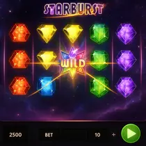 CrownSlots - Starburst Slot Game by NetEnt